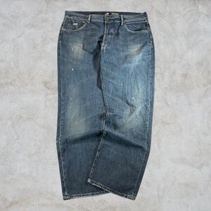 Polo Ralph Lauren Jeans Mens 38x32 Blue Y2K Baggy Wide-Leg Grunge Hip Hop 2000s